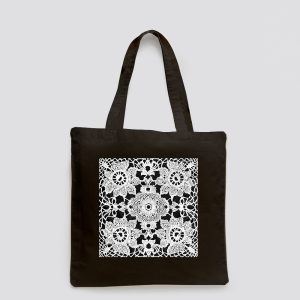 Csipke Mintás Nyomott Vászontáska Kicsi