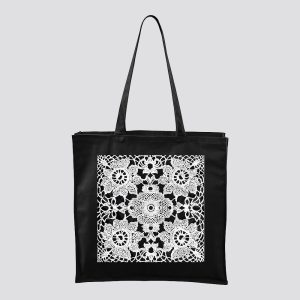 Csipke Mintás Nyomott Vászontáska Nagy