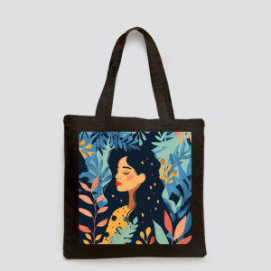 női portré vászontáska