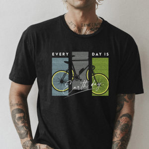 Men's Black Tee Mockup Psd On Tattooed Model