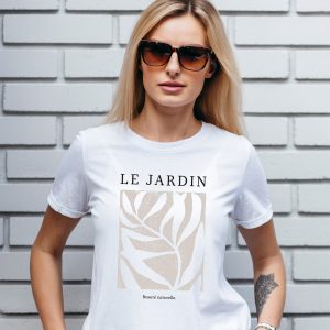 Stylish,blonde,girl,wearing,white,t Shirt,and,glasses,posing,against