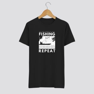 Eat Sleep Fishing Repeat Horgasz Polo Fek