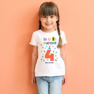 4 Eves Lettem Szulinapi Polo Kislanyon